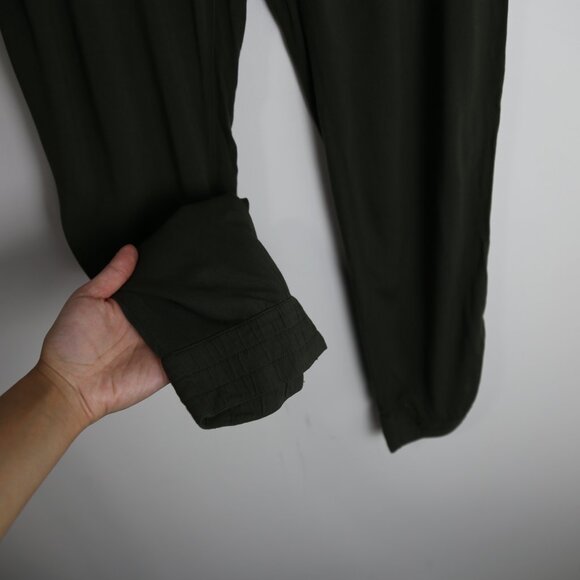 Aritzia Tna Ion Jogger Olive Green Drawstring Pants Cuffed Ankle Size XS - Picture 6 of 8